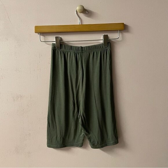 Missguided Olive Green Biker Shorts Size 2 NWT - Picture 2 of 11
